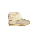 fox SHOES V250014702 Bej Süet Tüylü Kadın Bot, Bej-Süet, 37