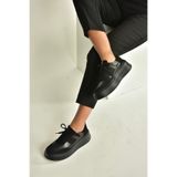 Fox Shoes V274949109 Siyah Kalın Tabanlı Spor Ayakkabı Sneakers