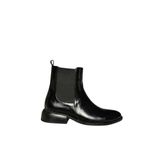 fox SHOES V312367309 Siyah Alçak Topuklu Kadın Bot, Siyah-Suni Deri, 40