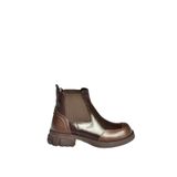 fox SHOES V312402609 Kahverengi Kalın Tabanlı Lastik Detaylı Kadın Bot, Kahverengi-Suni Deri, 37