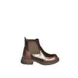 fox SHOES V312402609 Kahverengi Kalın Tabanlı Lastik Detaylı Kadın Bot, Kahverengi-Suni Deri, 40
