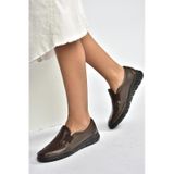 Fox Shoes V324991003 Kahverengi Hakiki Deri Günlük Kadın Ayakkabı
