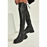 Fox Shoes V404402009 Siyah Streç Dizüstü Çorap Çizme