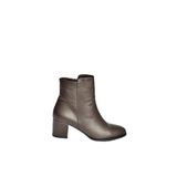 fox SHOES V468581003 Kahverengi Hakiki Deri Kalın Topuklu Kadın Bot, Kahverengi-Hakiki Deri, 39