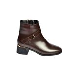 fox SHOES V518047009 Kahverengi Kalın Alçak Topuklu Kadın Bot, Kahverengi-Suni Deri, 39