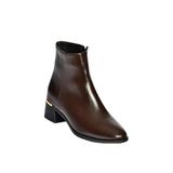 fox SHOES V518971109 Kahverengi Alçak Tabanlı Kadın Bot, Kahverengi-Suni Deri, 38