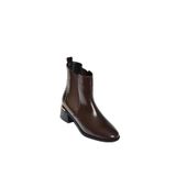 fox SHOES V518978209 Kahverengi Alçak Topuklu Kadın Bot, Kahverengi-Suni Deri, 36