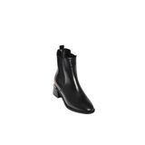 fox SHOES V518978209 Siyah Alçak Topuklu Kadın Bot, Siyah-Suni Deri, 37