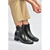 Fox Shoes V518978809 Siyah Alçak Topuklu Kadın Bot