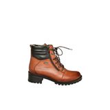 fox SHOES V555085503 Taba Hakiki Deri Comfort Ortopedik Taban Kadın Bot, Taba-Hakiki Deri, 36