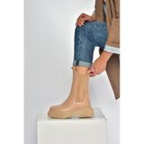 Fox Shoes V652549009 Ten Kalın Tabanlı Lastik Detaylı Kadın Bot