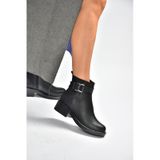 Fox Shoes V674121109 Siyah Alçak Topuklu Kadın Bot