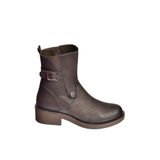 fox SHOES V674121309 Kahverengi Alçak Topuklu İçi Tüylü Kadın Bot, Kahverengi-Suni Deri, 39