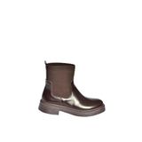 fox SHOES V676556909 Kahverengi Lastik Detaylı Kadın Bot, Kahverengi-Suni Deri, 40