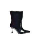 fox SHOES V752550208 Siyah Rugan İnce Topuklu Kadın Bot, Siyah-Rugan, 36