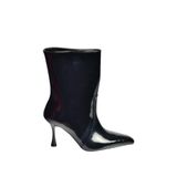 fox SHOES V752550208 Siyah Rugan İnce Topuklu Kadın Bot, Siyah-Rugan, 39