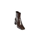 fox SHOES V848256460 Kahverengi Rustik Kalın Topuklu Kadın Ayakkabı, Kahverengi-Rustik, 38