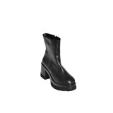 fox SHOES V965065809 Siyah Kalın Topuklu Kadın Bot, Siyah-Suni Deri, 39