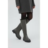 Fox Shoes V973222209 Füme Kalın Tabanlı Kadın Binici Çizmesi