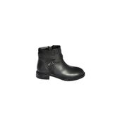 fox SHOES V973599009 Siyah Alçak Topuklu Kadın Bot, Siyah-Suni Deri, 36