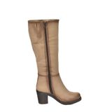 fox SHOES Vizon Kalın Topuklu Günlük Kadın Çizme C674250302, Vizon, 39