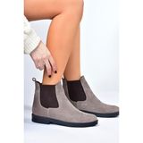 Fox Shoes Vizon Süet Kadın Bot L6671968602
