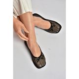 Fox Shoes Y274623315 Siyah File Kadın Babet