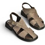 Fox Shoes Y291880002 Füme Hakiki Deri Süet Kadın Sandalet