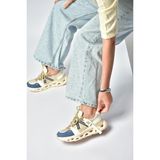 Fox Shoes Y312611009 Lacivert/vizon Kalın Tabanlı Spor Ayakkabı Sneakers - BN1-Lacivert