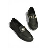 Fox Shoes Y330722104 Siyah Triko Kumaş Toka Detaylı Günlük Kadın Ayakkabı - 37