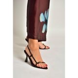 Fox Shoes Y518990102 Kahverengi Süet İnce Topuklu Ayakkabı, 36, Y5189901, Kahverengi-Süet, Kadın