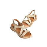 Fox Shoes Y555420203 Vizon Hakiki Deri Kadın Sandalet - 36