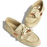 Fox Shoes Y602426202 Bej Süet Boncuk Detaylı Günlük Kadın Ayakkabı - 40