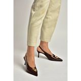 Fox Shoes Y676020660 Kahverengi Rustik Alçak Topuklu Kadın Ayakkabı