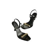 Fox Shoes Y820230508 Siyah Rugan Ince Topuklu Kadın Ayakkabı - 40