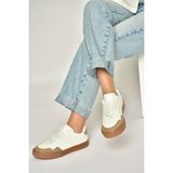 Fox Shoes Y973890109 Beyaz/vizon Spor Ayakkabı Sneakers - Beyaz - Vizon