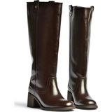 Fox Shoes Z282270409 Kahverengi Kalın Topuklu Klasik Kadın Çizme