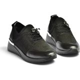 Fox Shoes Z301156204 Siyah Kumaş Günlük Kadın Ayakkabı