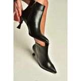 Fox Shoes Z518083209 Siyah Kalın Kadeh Topuklu Kadın Bot