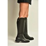Fox Shoes Z973286109 Siyah Düz Taban Klasik Kadın Çizme