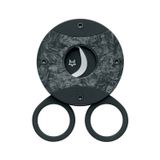 Fox The Circle Siyah Granit Çelik Puro Makası Kesici - TR9320