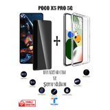 foxpower Poco X5 Pro 5G Hayalet Ekran Koruyucu ve Şeffaf Kılıf 2li Avantajlı Paket