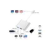 Foxyn Fxn-31 Samsung Dex Apple Macbook Uyumlu 3in1 Type-c Hub Hdmı Usb 3.0 Şarj Çevirici Adaptör