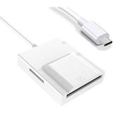 Foxyn NK-3057H Telefon Pc Taşınabilir Usb3.0 4 In 1 Yüksek Iletim Hızı Tf Cf Sd Ms Type C Kart Okuyucu - Beyaz