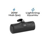 Fp8 5000mah Lightning 20w Hızlı Şarj Elektronik Taşınabilir Batarya Lcd Powerbank Telefon Şarj Aleti