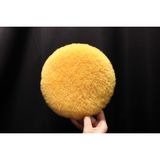 Fps Profesyonel Seri - %100 Doğal Kuzu Postu Polisaj Keçesi Pasta Cila Ekipmanı (High Gloss&heavy Cut) - 180MM - Sarı