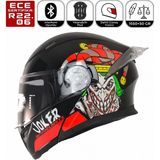 FR-965 Joker Motosiklet Kaskı Çene Açılır Güneş Vizörlü Motorcu Kask - Çok Renkli