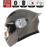 FR-965 Nardo Motosiklet Kaskı Çene Açılır Güneş Vizörlü Motorcu Kask - XL - Siyah