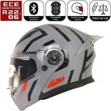 FR-965 Upset Motosiklet Kaskı Çene Açılır Güneş Vizörlü Motorcu Kask - Çok Renkli