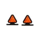 fr üçgen takoz lamba 18 ledli 6,5cm sarı kırmızı - Renkli - STANDART
